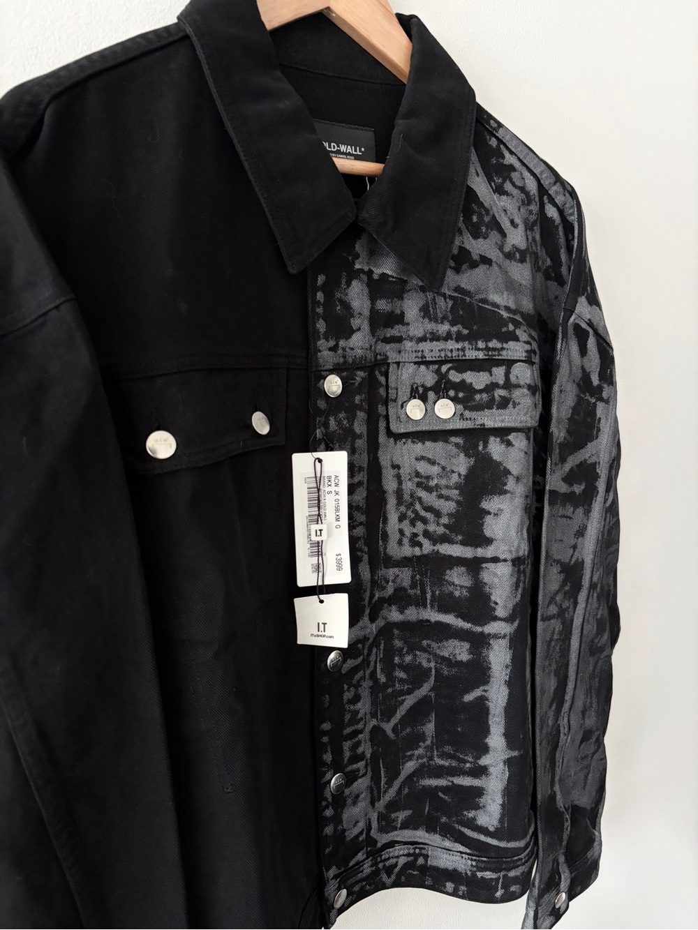 A-COLD-WALL* Pigment Dyed Trucker Jacket - Half Patterned - Picture 4 of 7